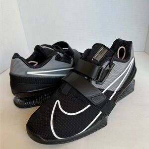 Nike Romaleos 4 Weightlifting Shoes Mens 11.5 Black White CD3463-010